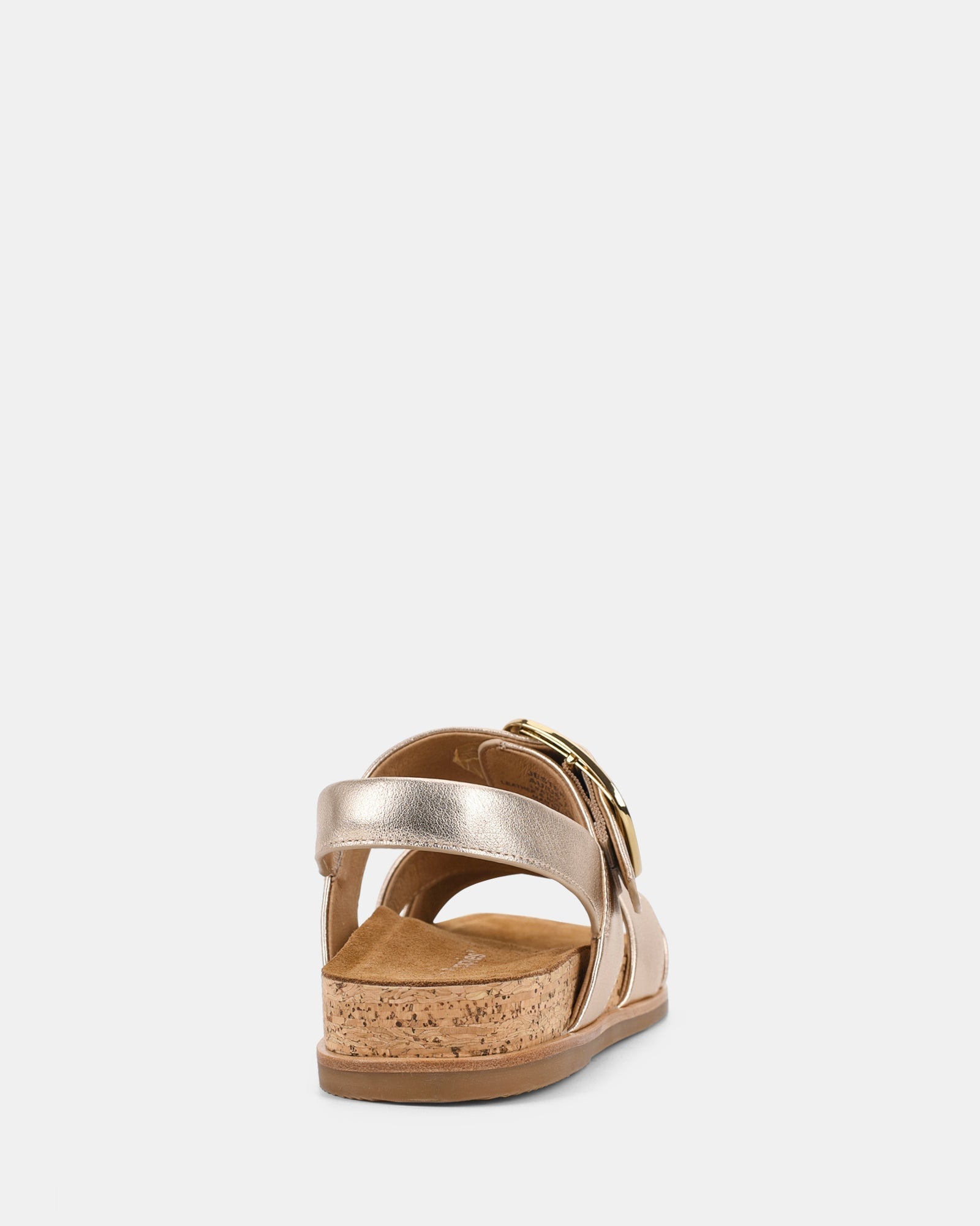 Goudkleurige Platte Sandaal | Navando