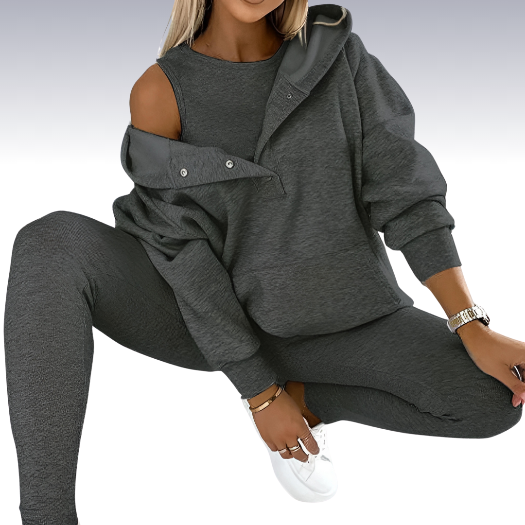 Grazia | Ademende sportset met top, beha en legging 2