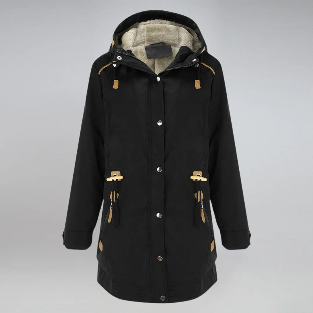 Hanna | Lange Gevoerde Parka Met Capuchon