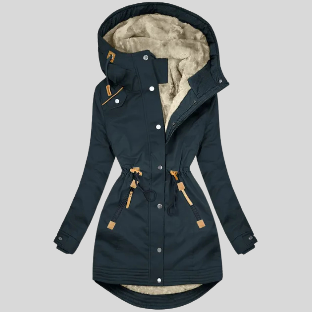 Hanna | Lange Gevoerde Parka Met Capuchon