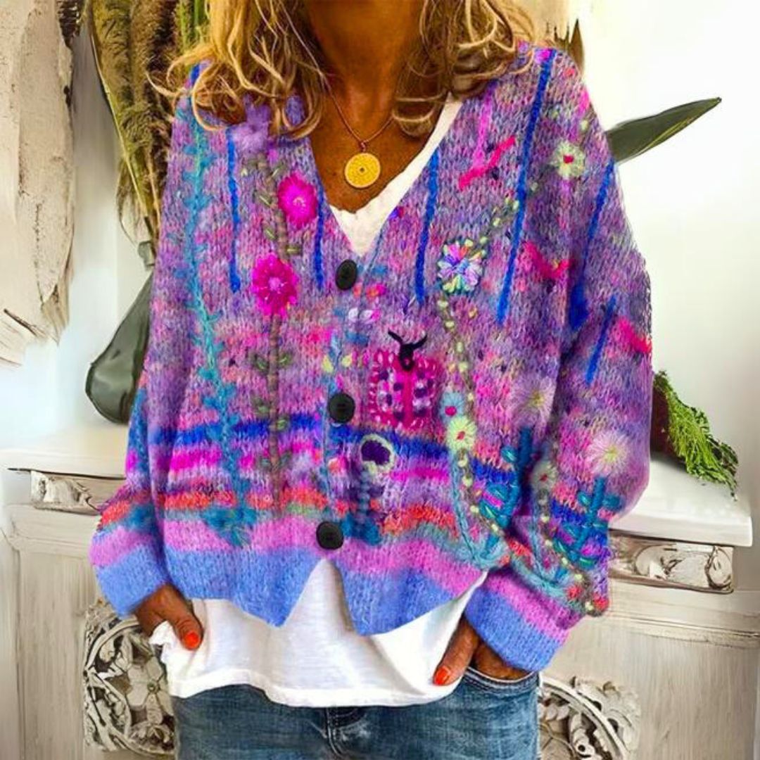 Hanna | Comfortabel bohemian vest van wolmix 4