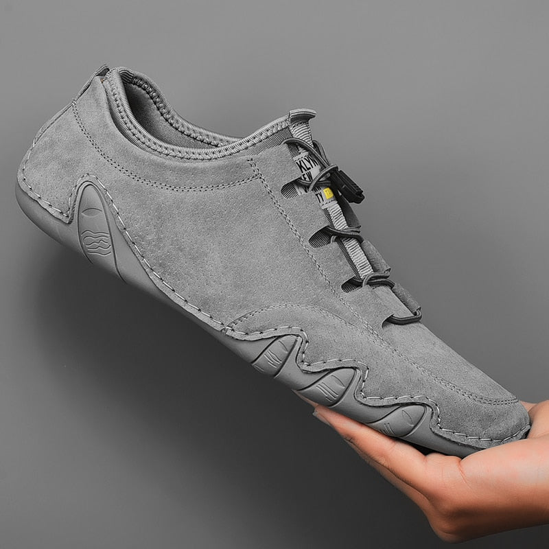 Hasco | Suède sportschoenen met elastische sluiting 6