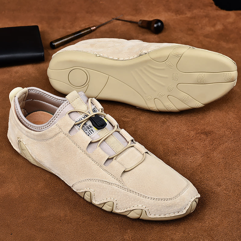 Hasco | Suède sportschoenen met elastische sluiting 8