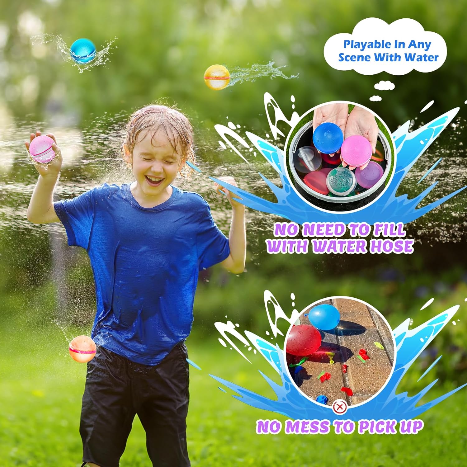 Herbruikbare Magnetische Waterballonnen | Navando