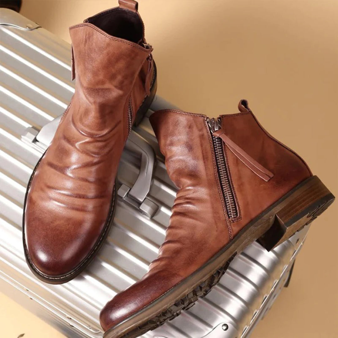 Heren Enkellaarzen | Boots met Lage Hak 0