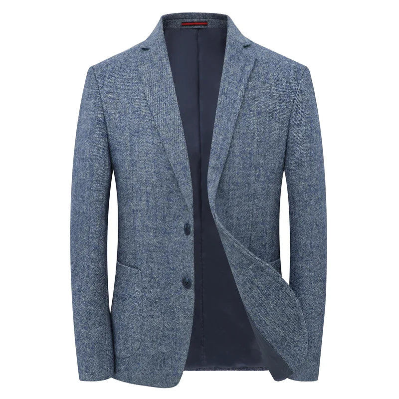 Herenblazer Grijs Hoogwaardige Elegante 3
