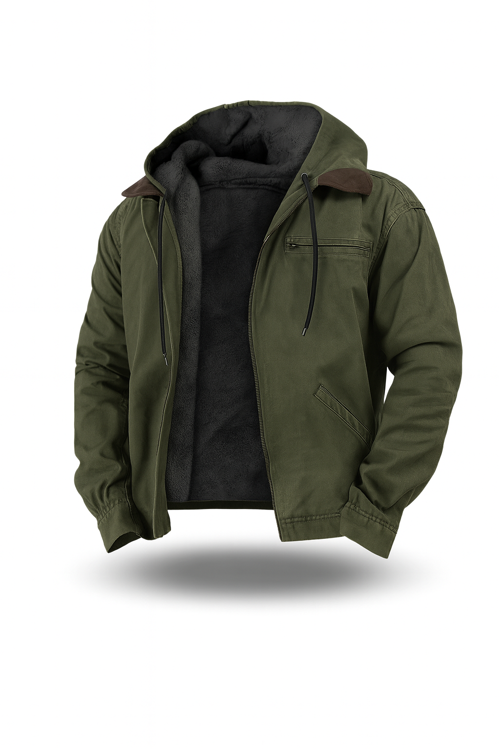 Herenjack met capuchon, katoen, klassieke stijl 1