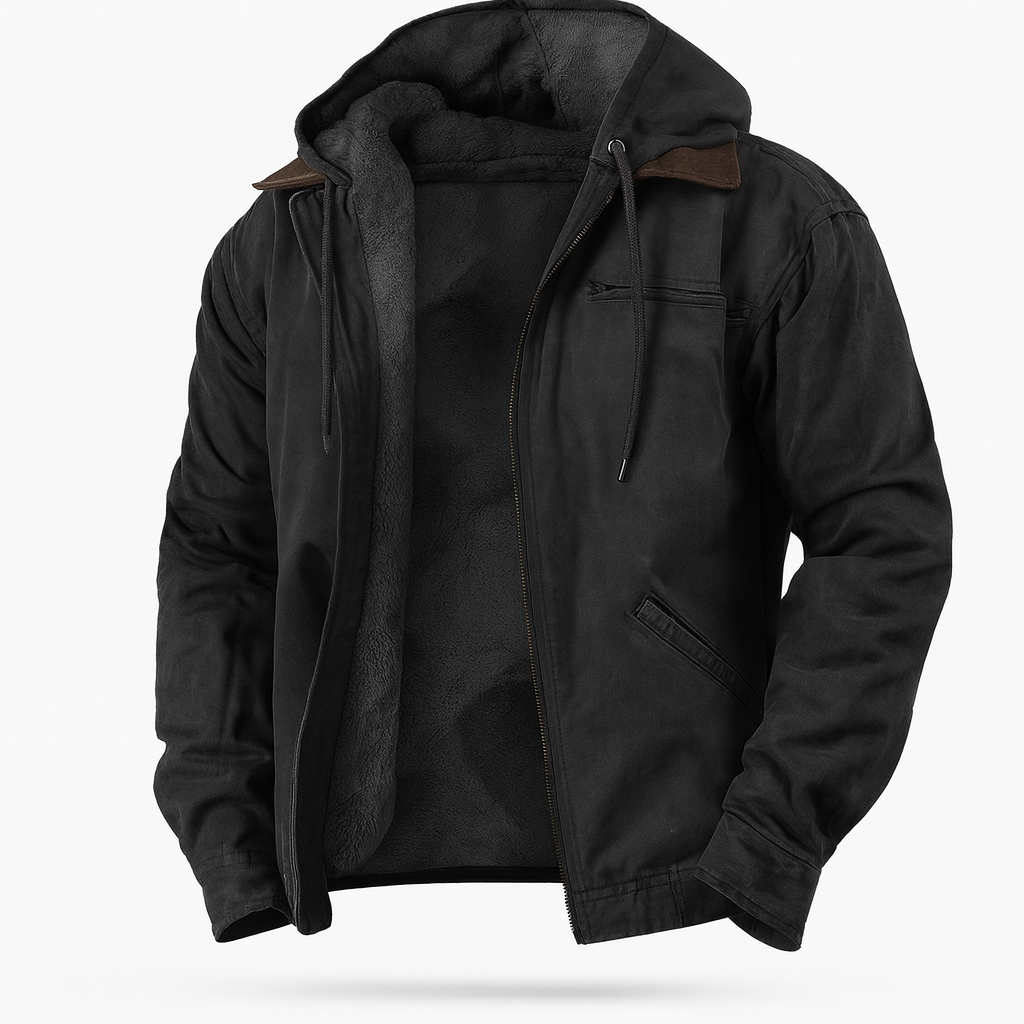 Herenjack met capuchon, katoen, klassieke stijl 3