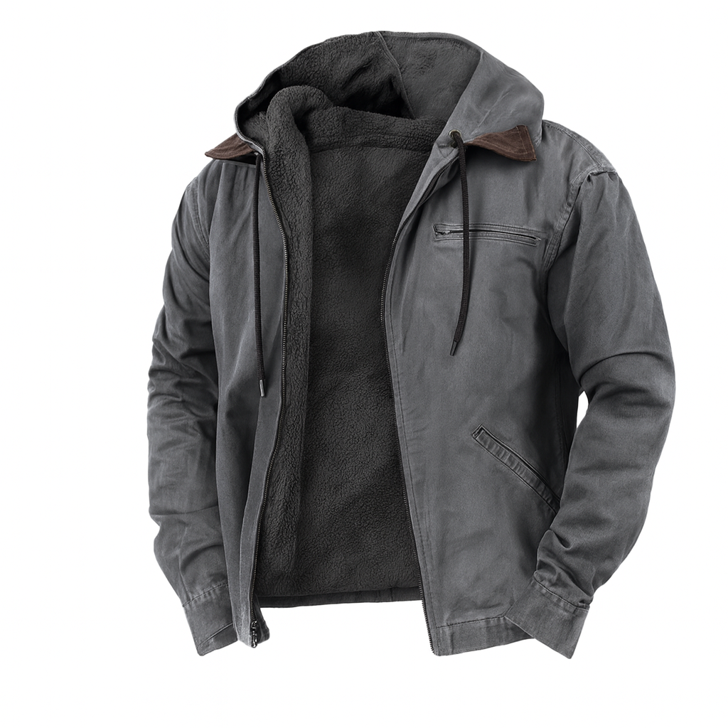 Herenjack met capuchon, katoen, klassieke stijl 4