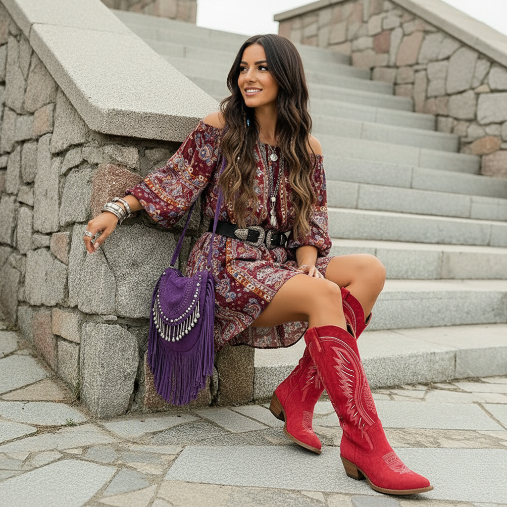 Hoge Western Laarzen | Navando