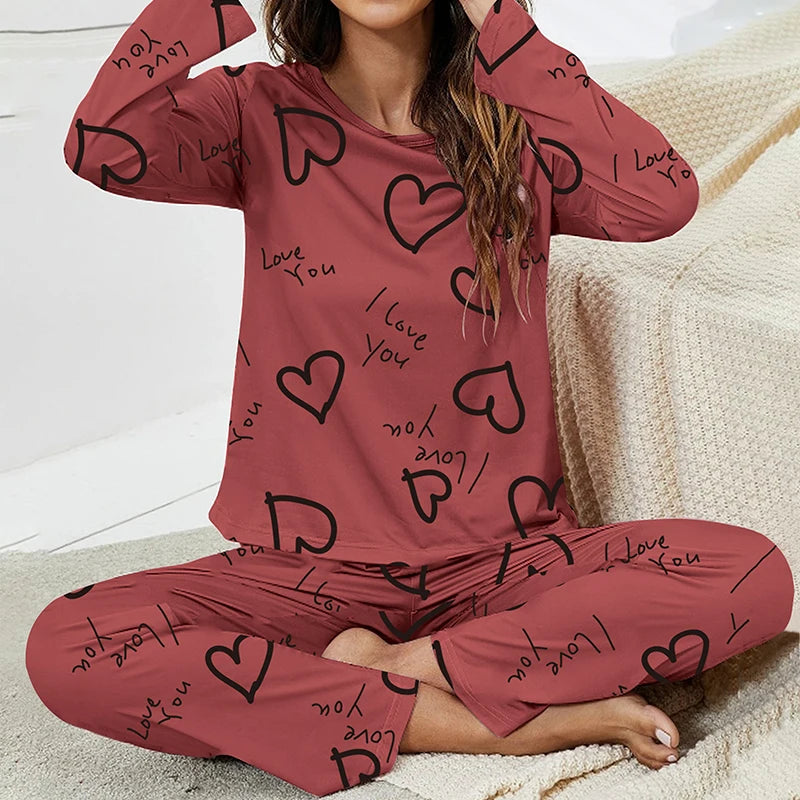 Homewear | Cartoonprint pyjama met korte mouwen 7