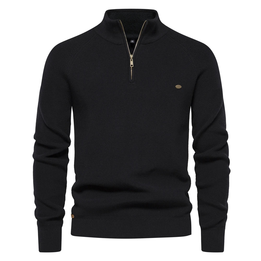 Hoog Col | Katoenen Cardigan Met Rits 7