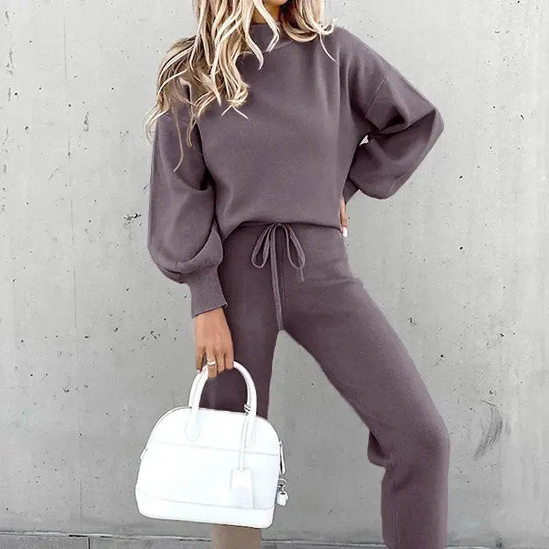 Victoria - Tweedelig Huispak met Comfortabele Trui en Broek