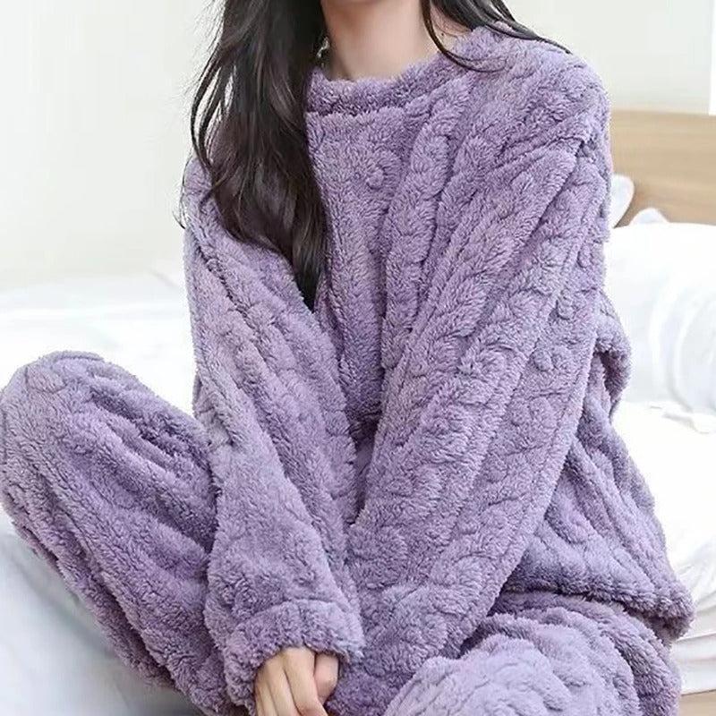 Isabella – Ensemble Pyjama Teddy avec Pull et Pantalon pour Femmes