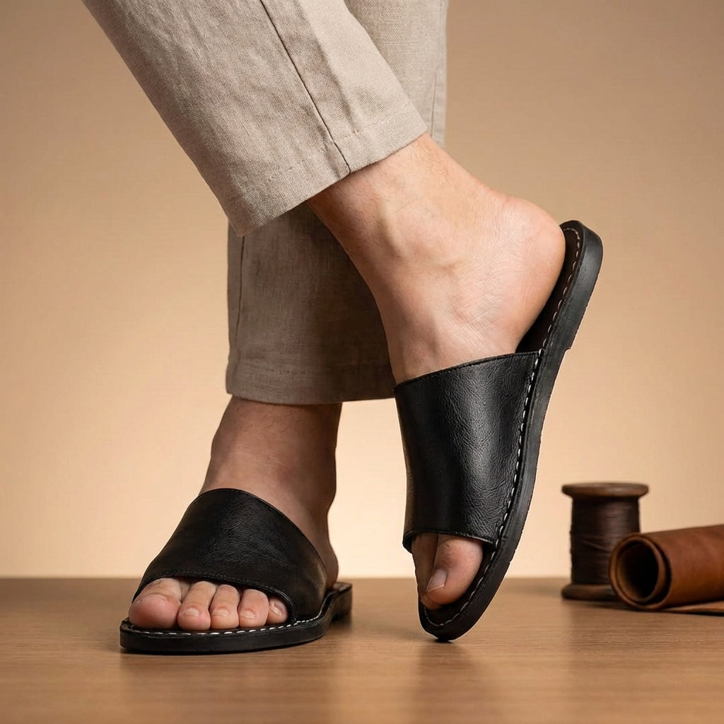 Instapsandalen Met Brede Band | Navando