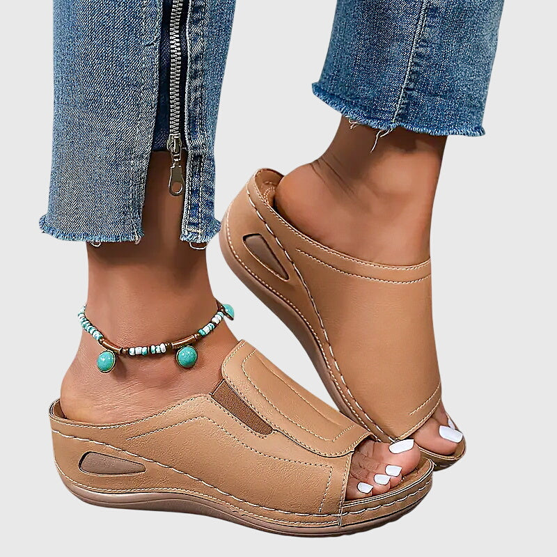 Instapsandalen Met Open Teen | Navando