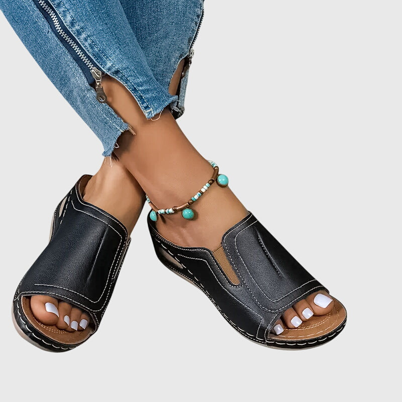 Instapsandalen Met Open Teen | Navando