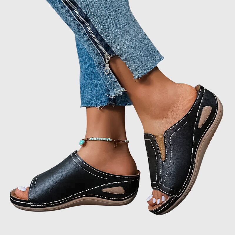 Instapsandalen Met Open Teen | Navando
