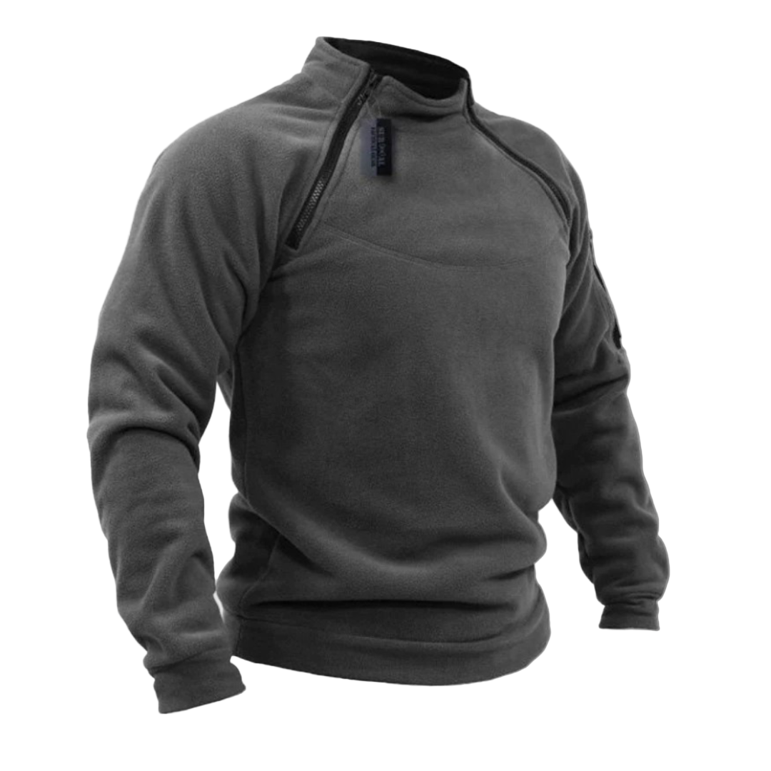 Navando | Fleece rits gebreide trui