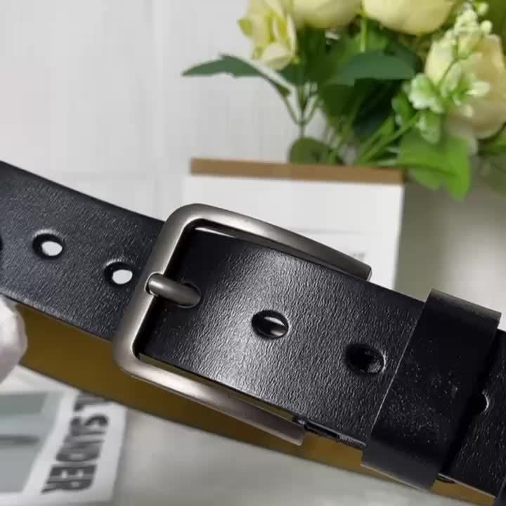 Jeroen | Slijtvast leren riem met pin-gesp 5