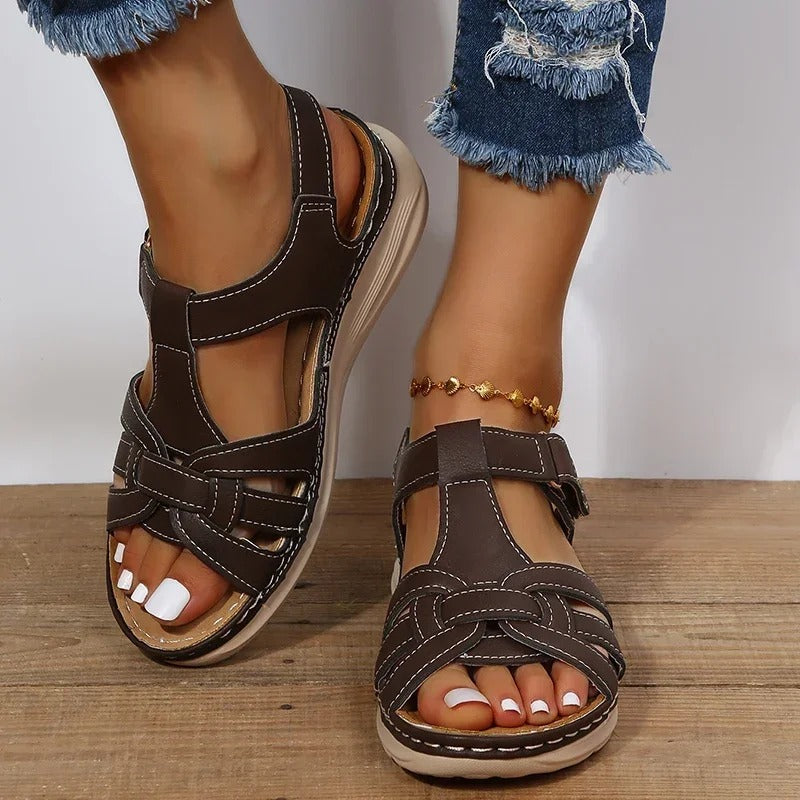 Julia | Leren sandalen met optimale ondersteuning 2
