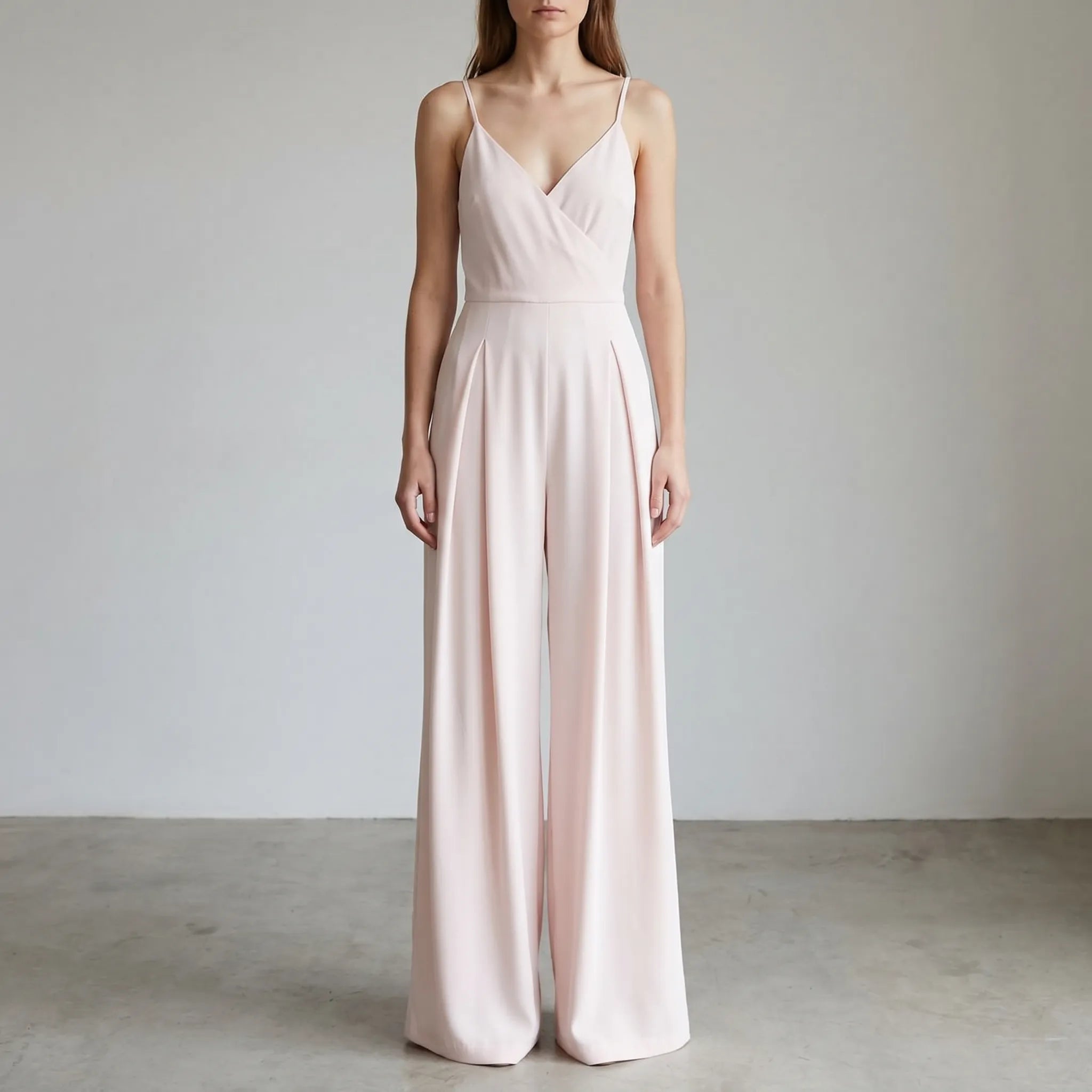 Jumpsuit Met Wijde Broekspijpen | Navando