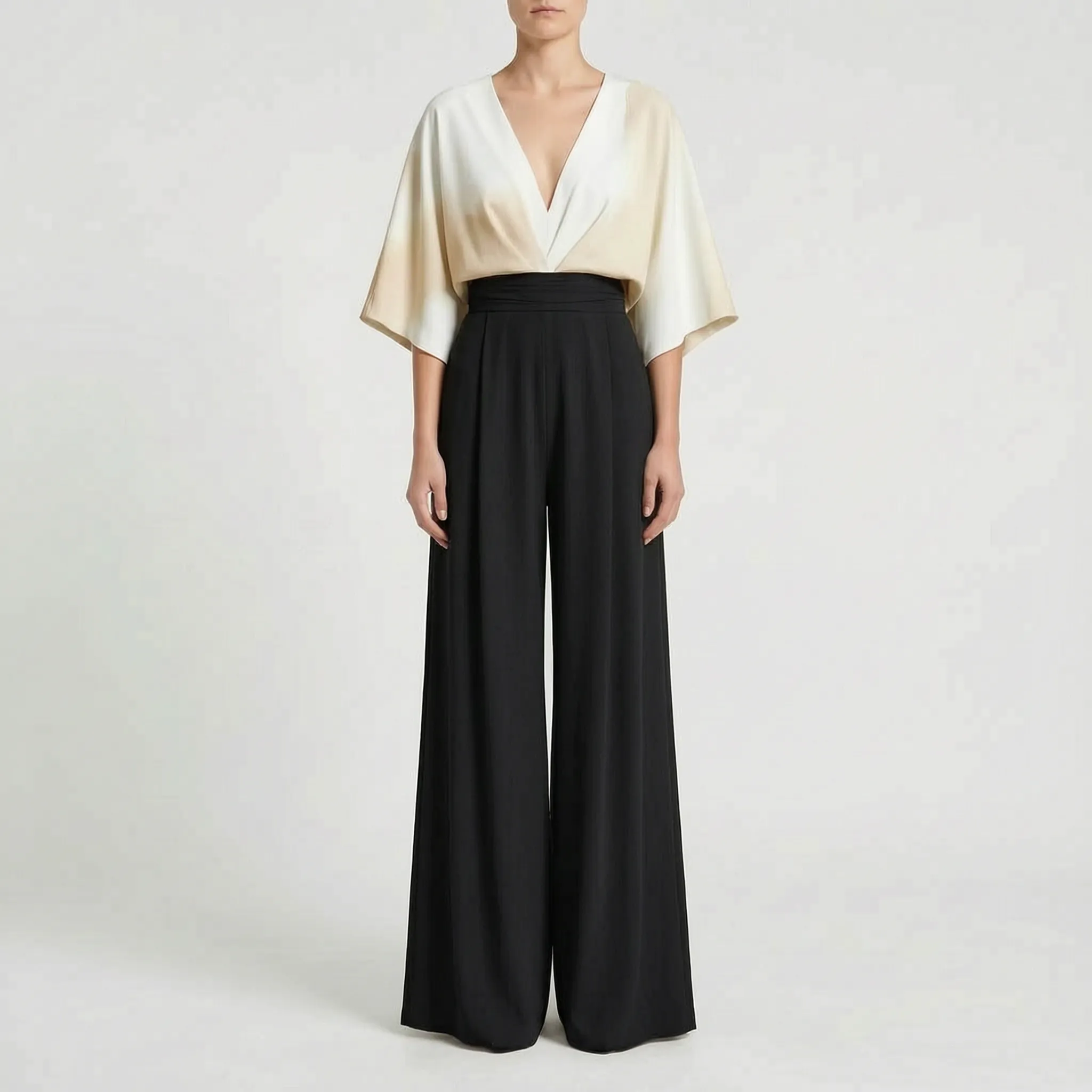 Jumpsuit Met Wijde Pijpen | Navando