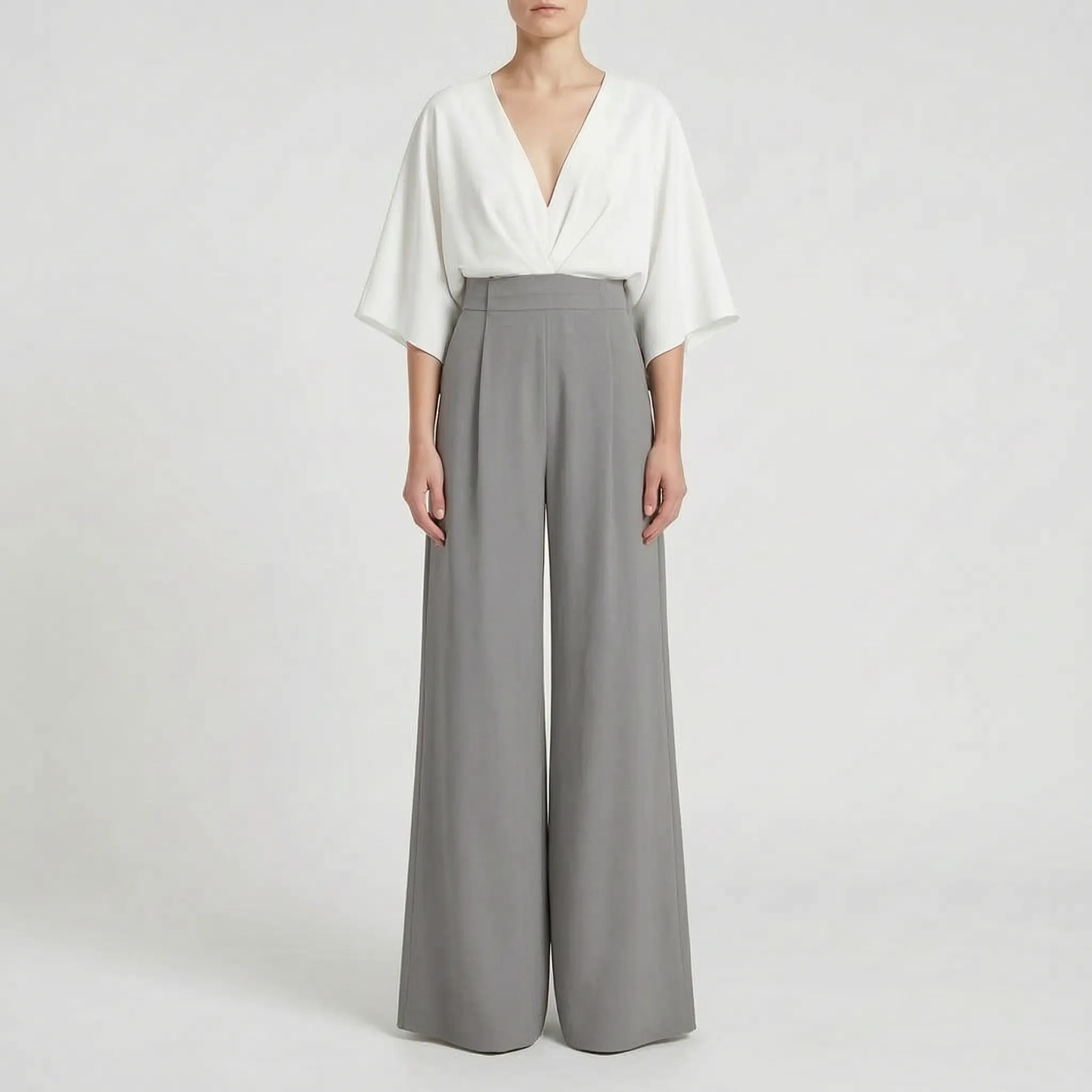 Jumpsuit Met Wijde Pijpen | Navando