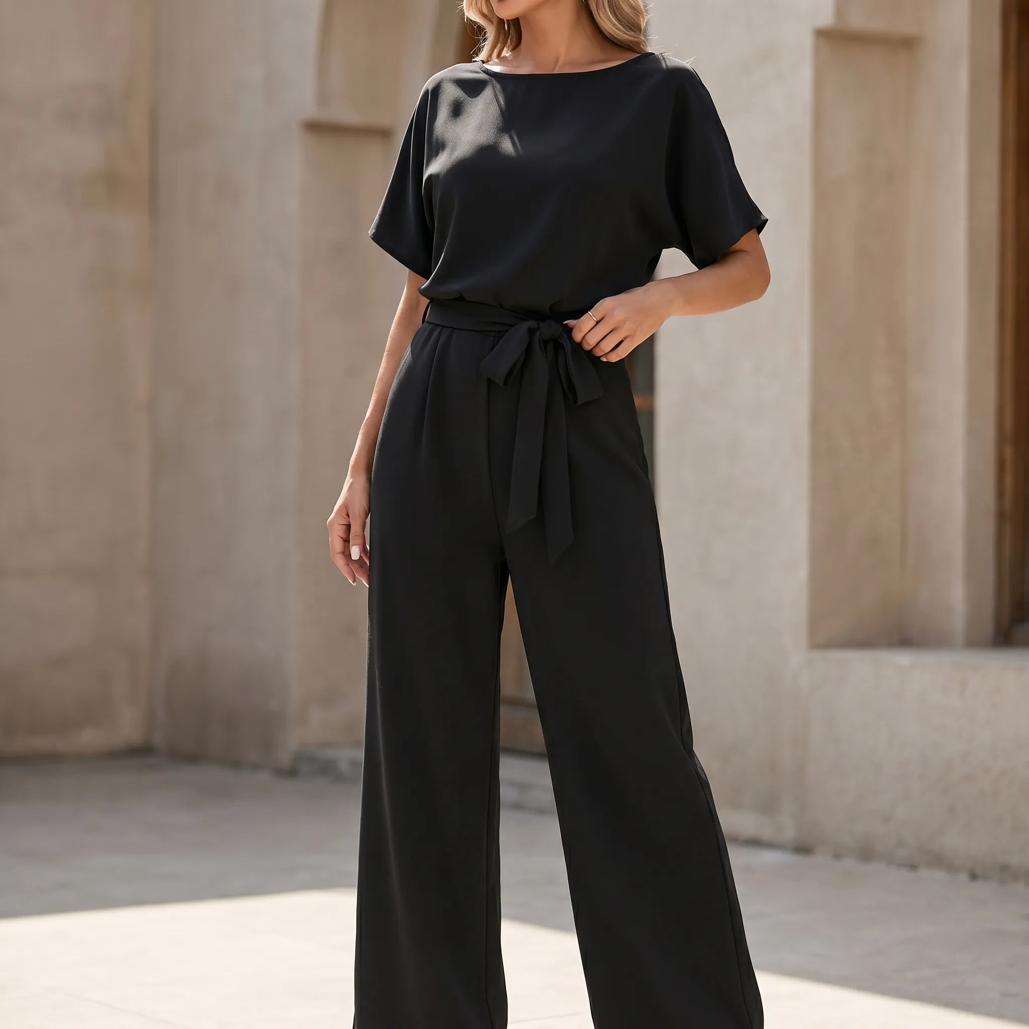 Jumpsuit Met Wijde Pijpen | Navando