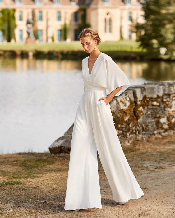 Jumpsuit Met Wijde Pijpen | Navando