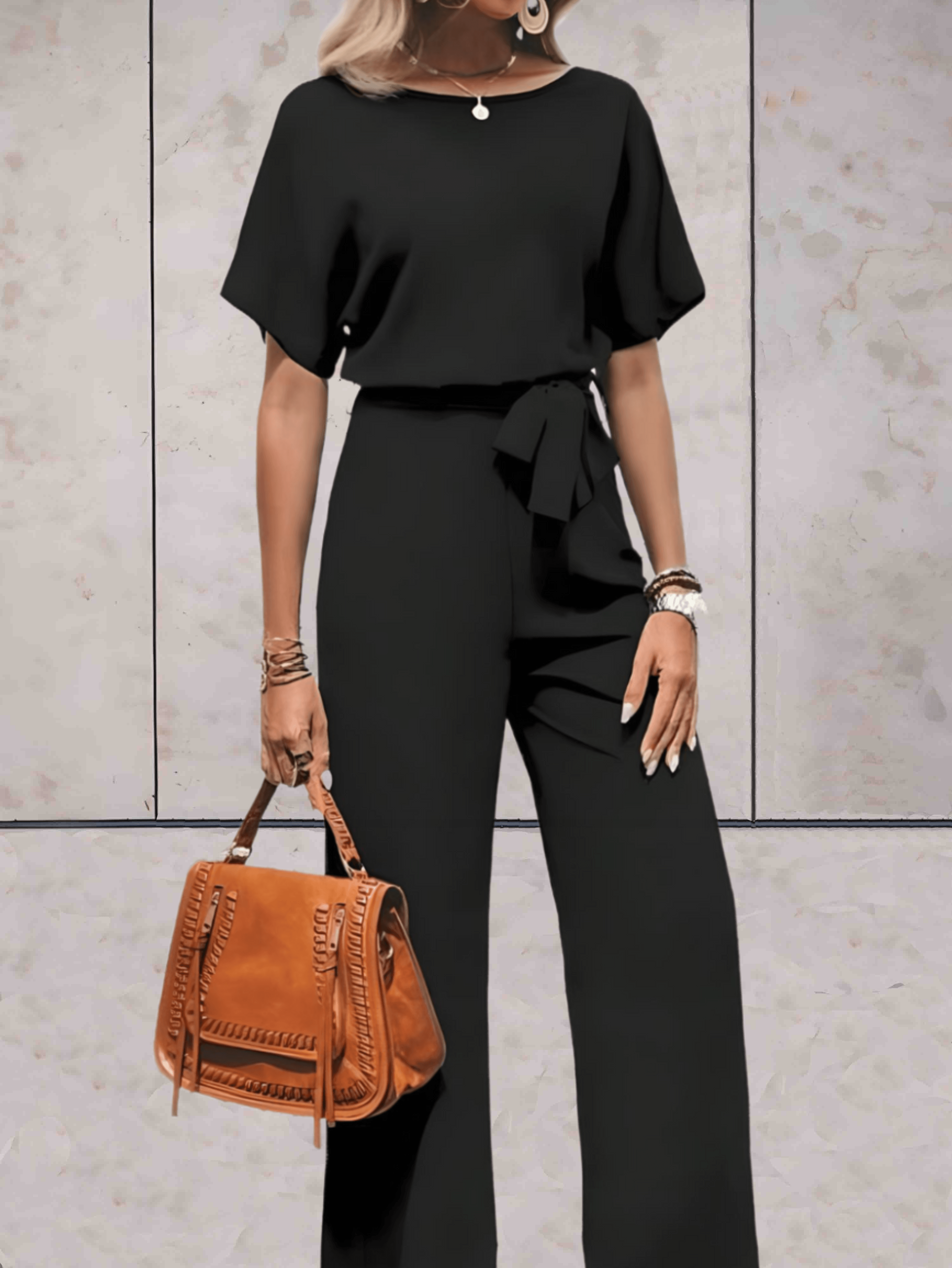 Jumpsuit Met Wijde Pijpen | Navando