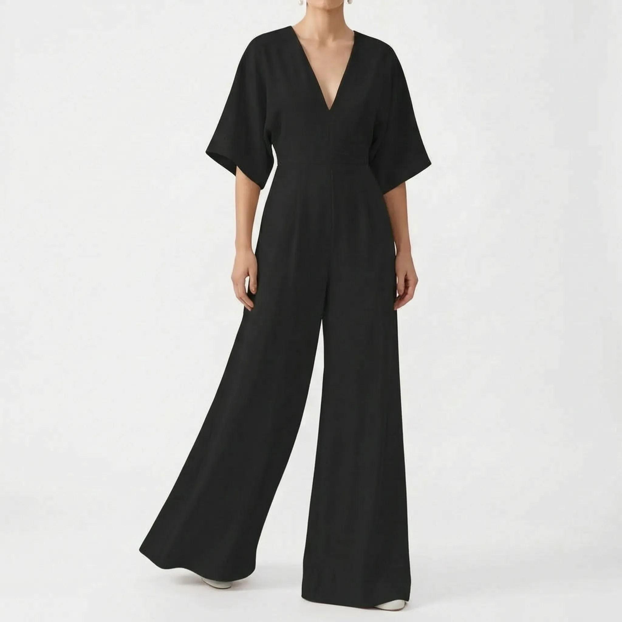 Jumpsuit Met Wijde Pijpen | Navando
