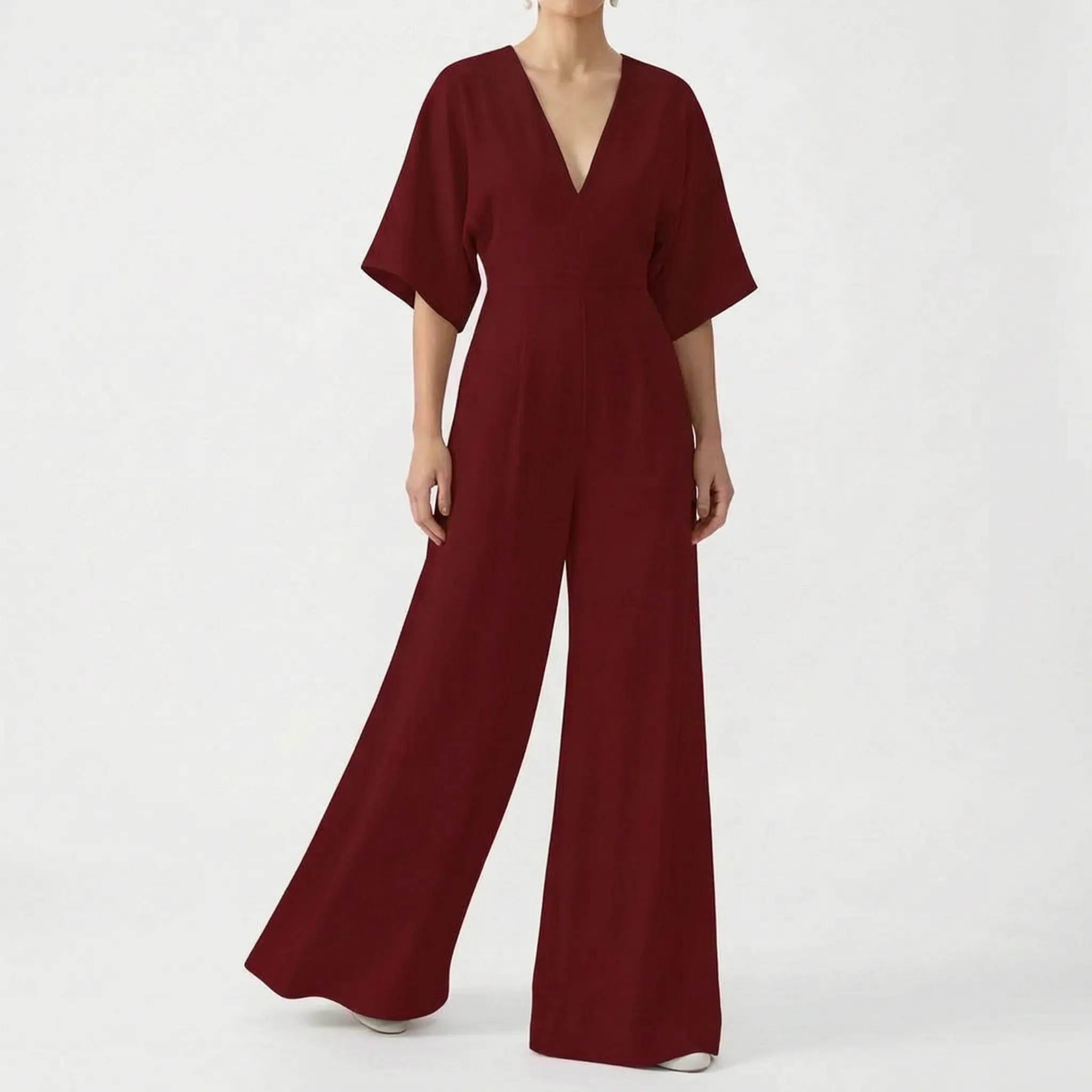 Jumpsuit Met Wijde Pijpen | Navando