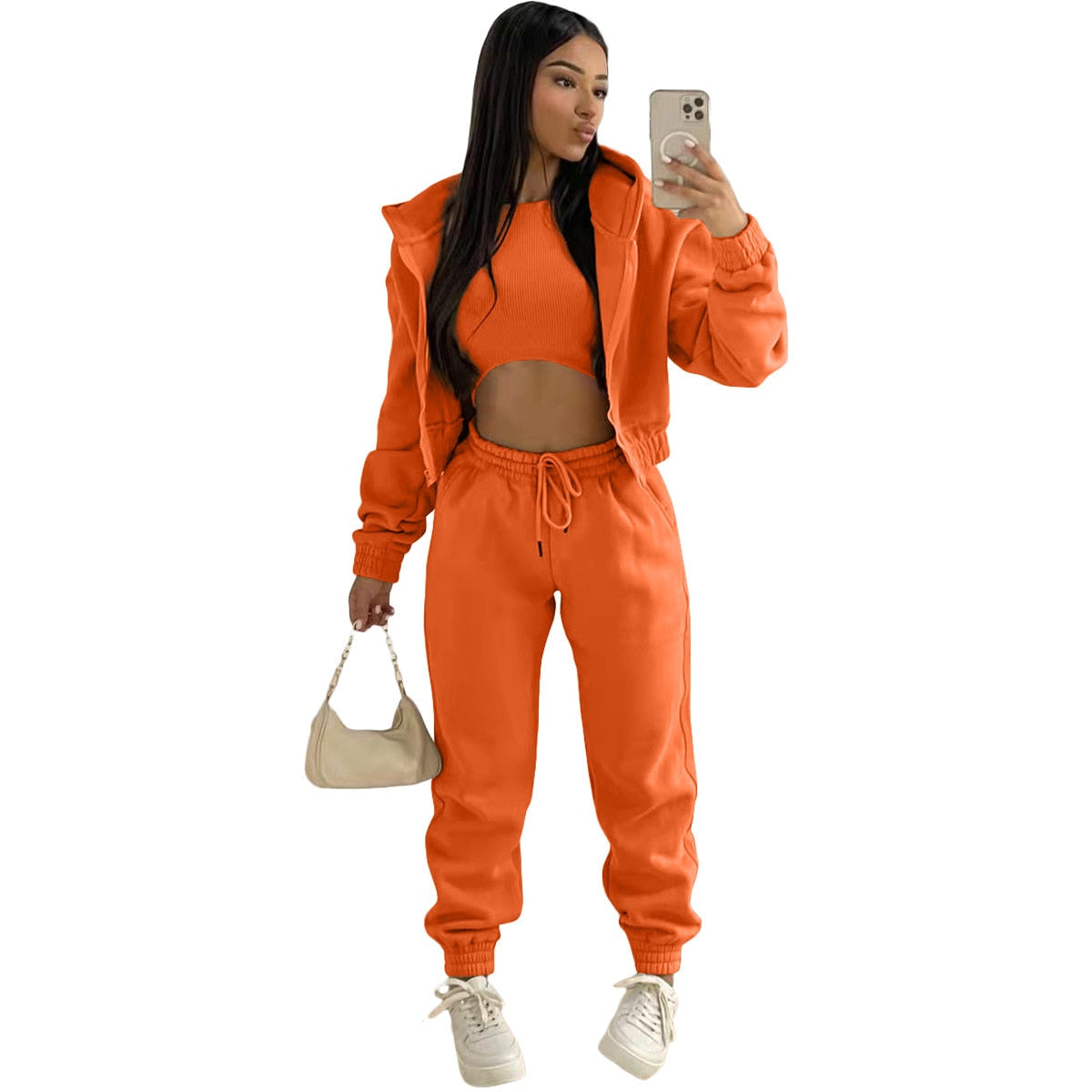 Kelby | Comfy 3-delige set met crop top 10