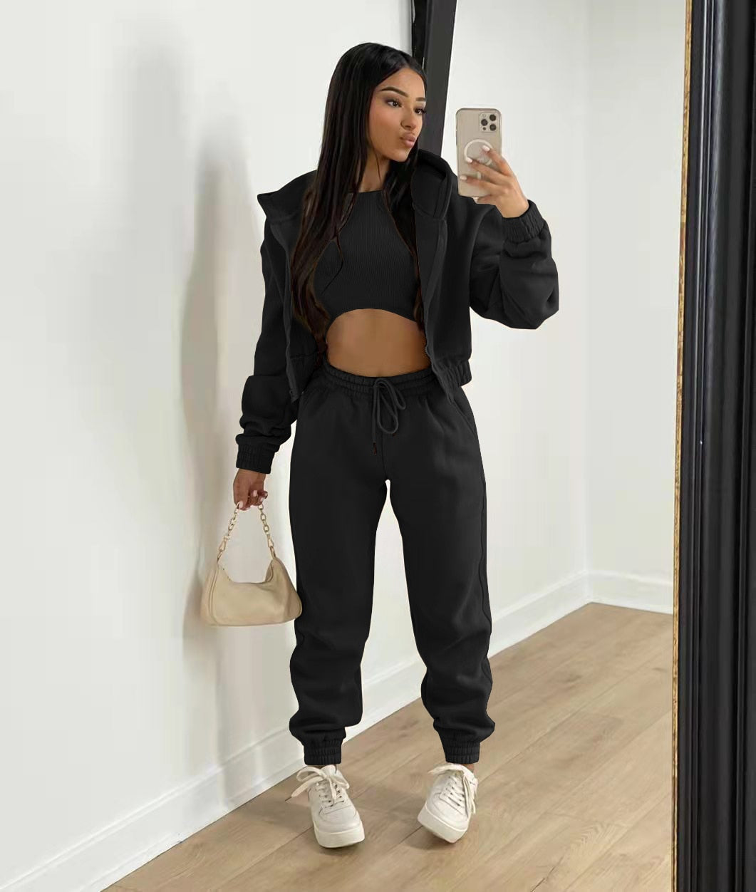 Kelby | Comfy 3-delige set met crop top 6