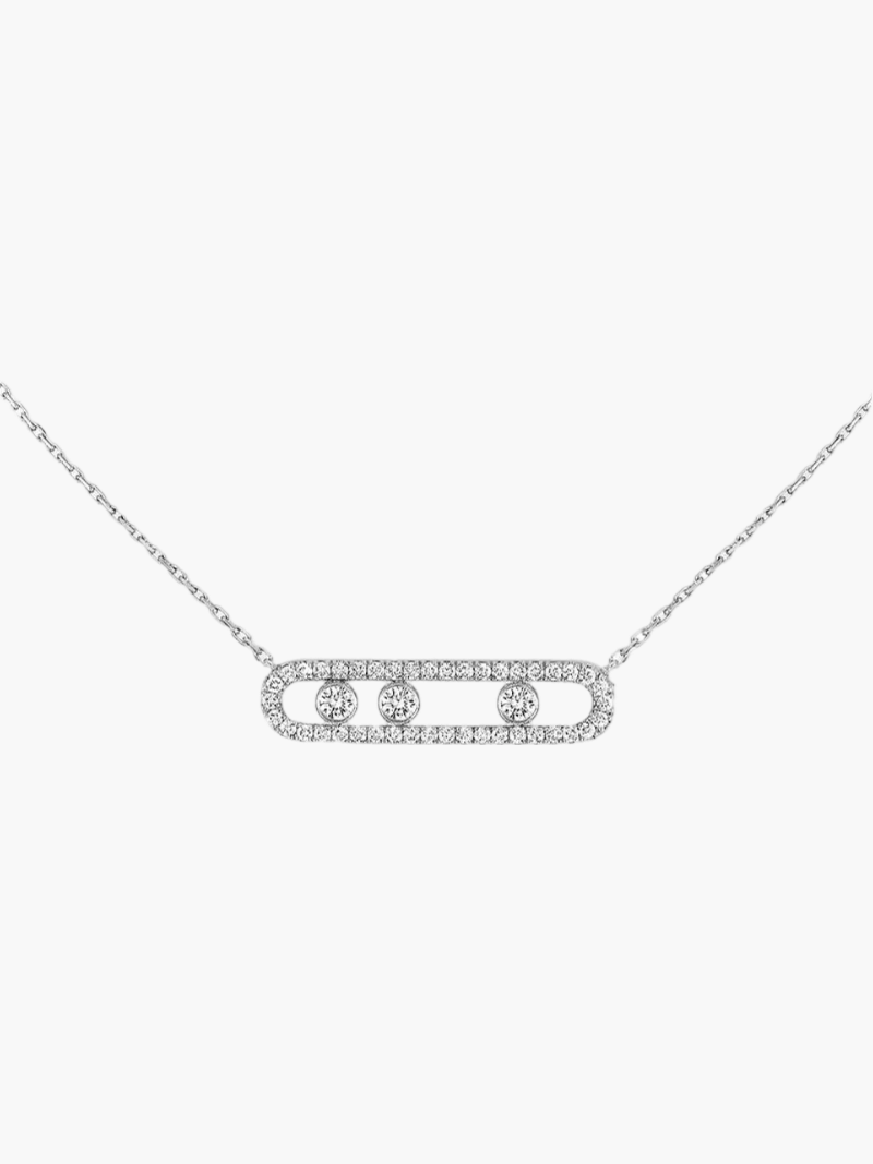 Ketting met bewegende diamanten - elegant, verfijnd en tijdloos 5