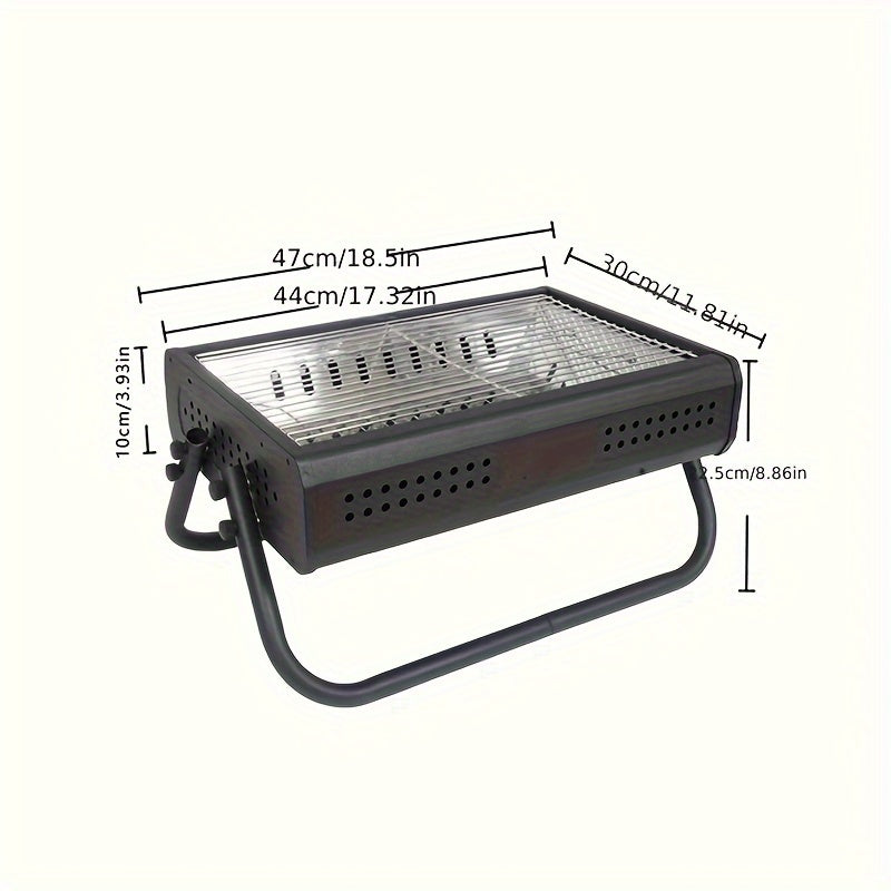 KitchenCrest | Compacte houtskoolgrill met opvouwbare poten 2