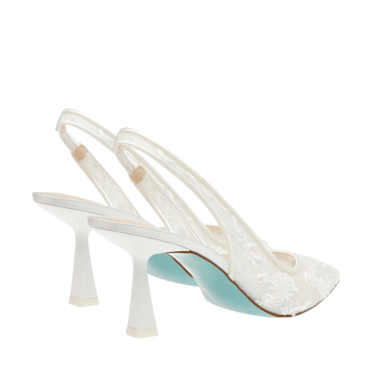 Kouvr Fashion | Delicaat kant met kralen slingback schoenen 7