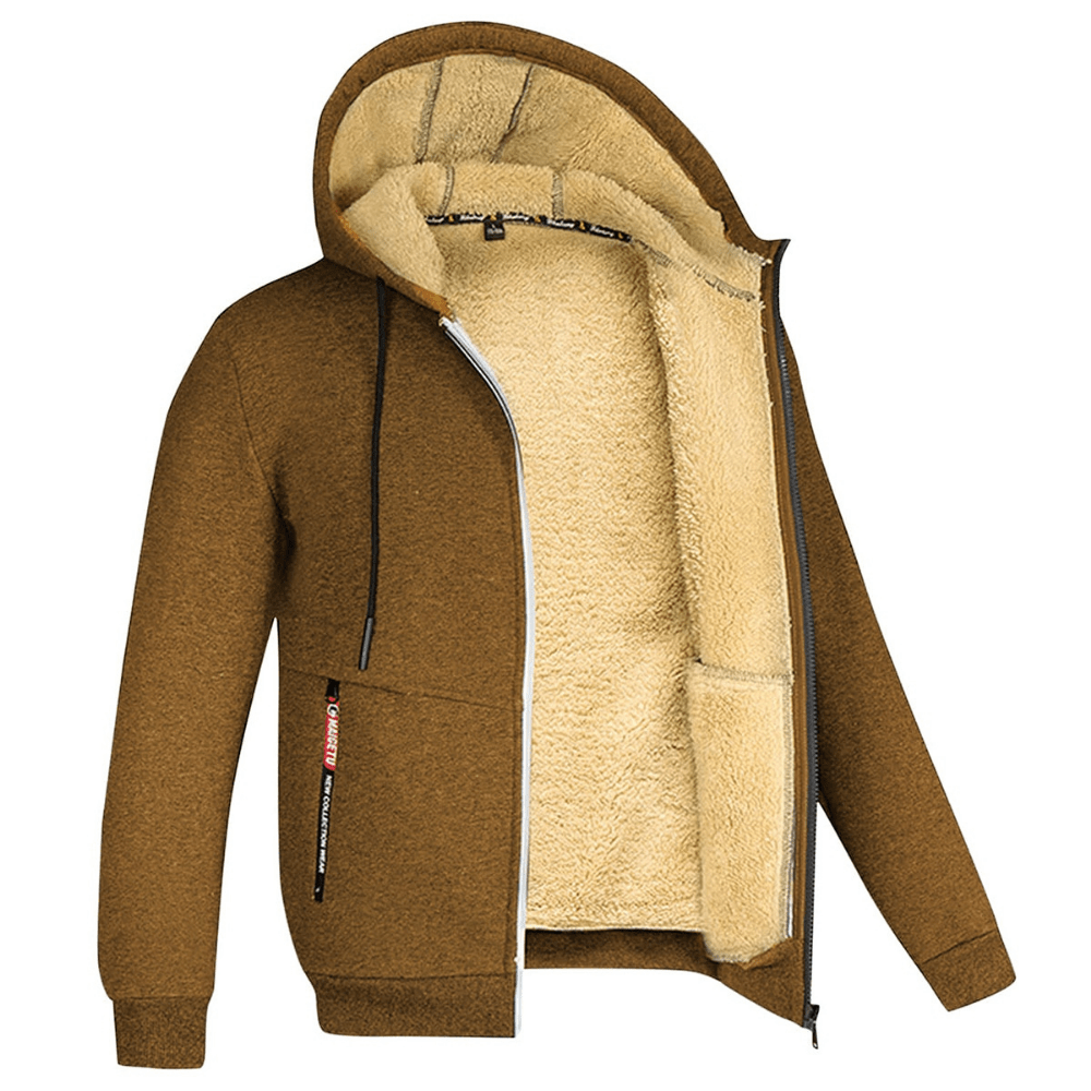 Kristoffer | Gevoerde zwarte hoodie met losse pasvorm 10