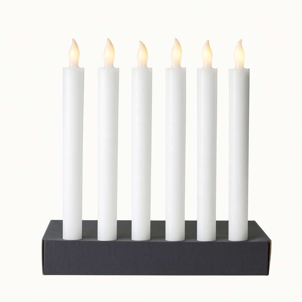 LED-kroonlichten | Echte was met timerfunctie, set van 6 2