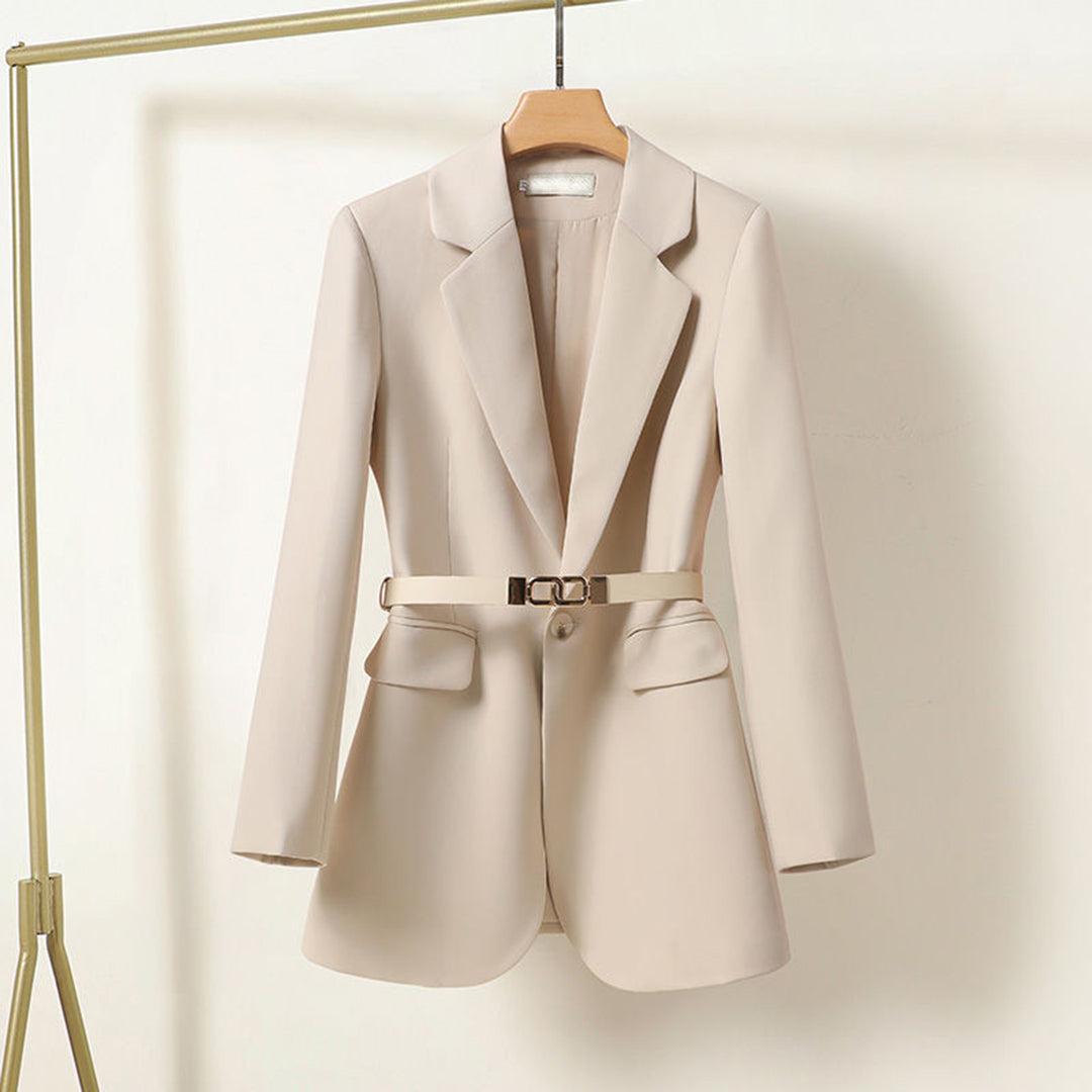 Sophia - Stijlvolle Lange Blazer met Riem voor Dames