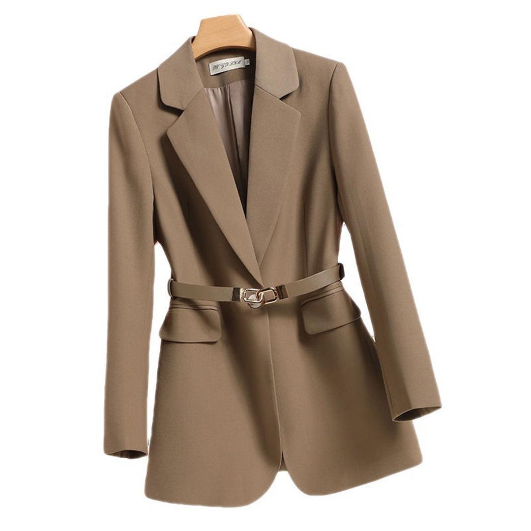 Sophia - Stijlvolle Lange Blazer met Riem voor Dames