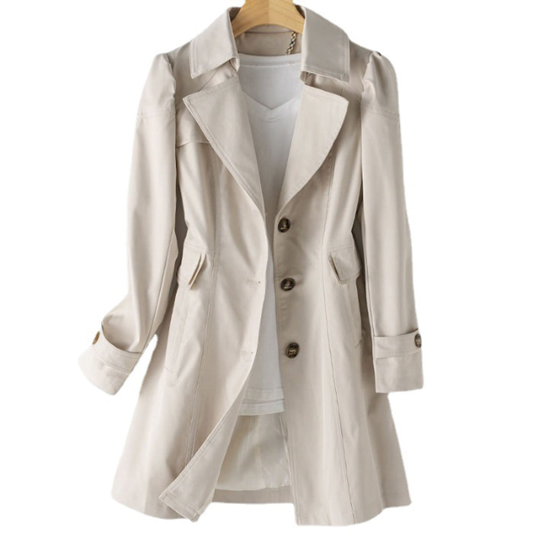 Lichtgewicht lange trenchcoat – Dames lente-bovenkleding met riem