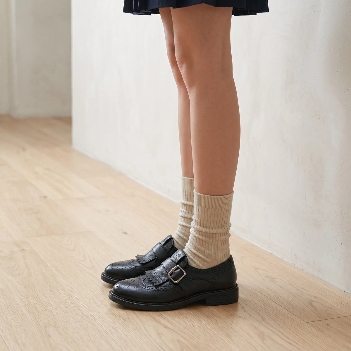 Laila | Klassieke Loafers Met Verstelbare Gesp
