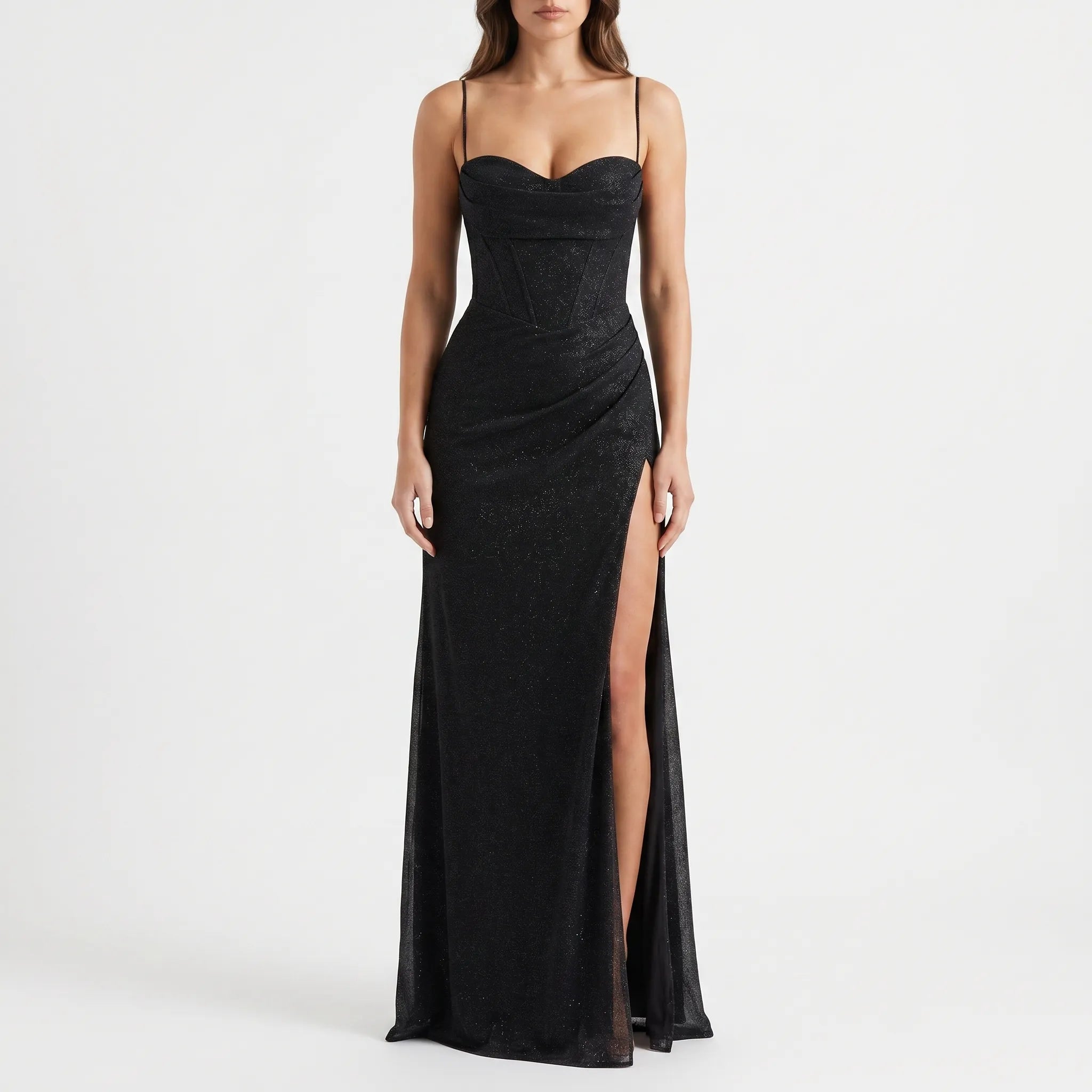 Lange Avondjurk Met Glitters | Navando