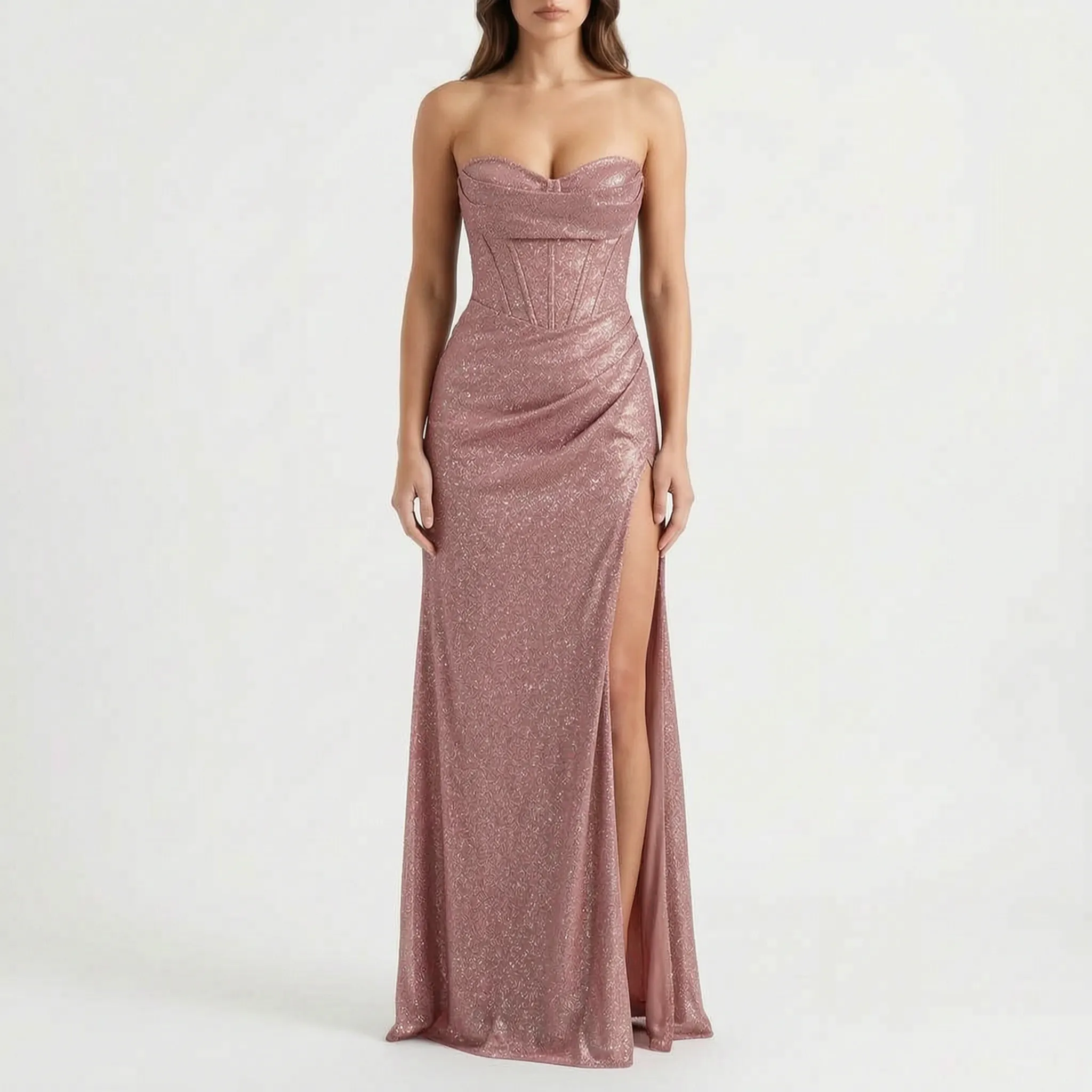 Lange Avondjurk Met Glitters | Navando