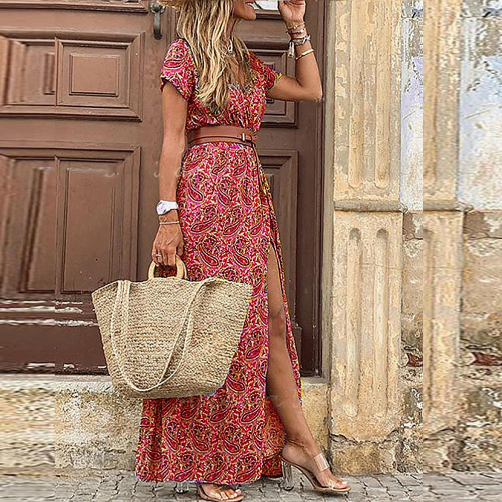 Lange Bohemian Maxi Jurk | Navando