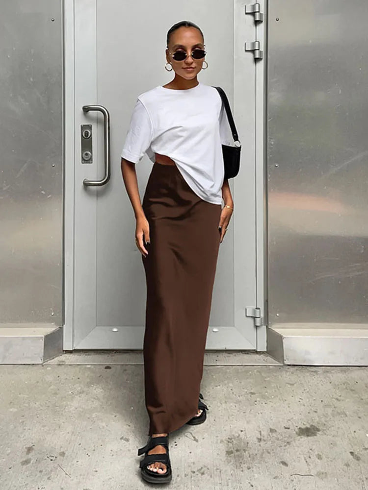 Lange Rok Met Hoge Taille | Navando