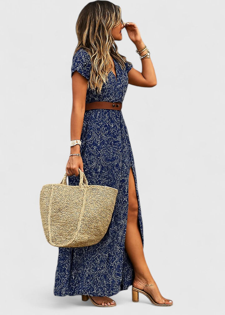 Lange Zomerjurk Met Print | Navando