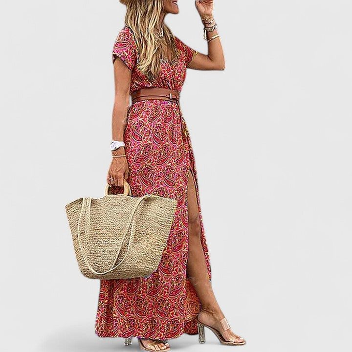 Lange Zomerjurk Met Print | Navando